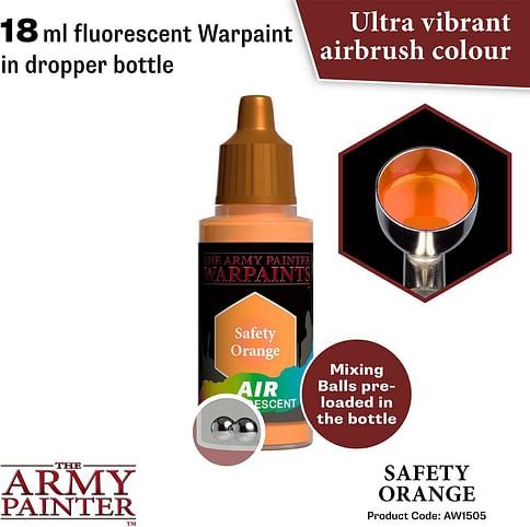 Warpaints Air Fluo Safety Orange 18ml - obrázek 2