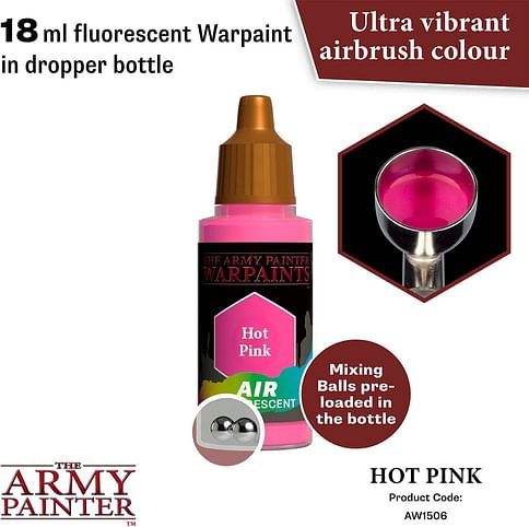 Warpaints Air Fluo Hot Pink 18ml - obrázek 2