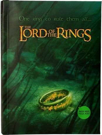 SD Toys Zápisník Pán prstenů - One Ring, svítící A5 - obrázek 1