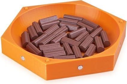 Hexová miska na herní komponenty, barva zelená - obrázek 2