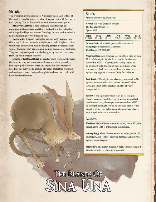 The Islands of Sina Una (5E) - obrázek 4