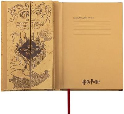 Cinereplicas Zápisník Harry Potter - Pobertův plánek s mapou A5 - obrázek 3