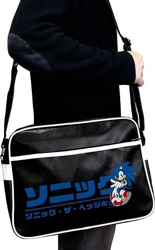 ABYstyle Brašna Sonic - Japanese Logo, barva černá - obrázek 2