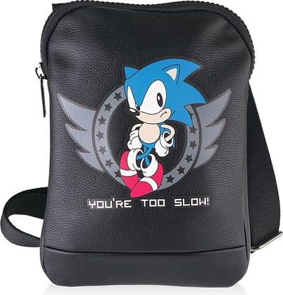 ABYstyle Mini brašna Sonic - Too slow, barva černá - obrázek 1