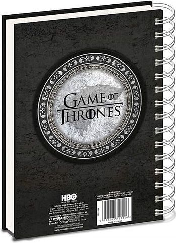 Pyramid International Zápisník Game of Thrones - Stark Logo A5 - obrázek 3