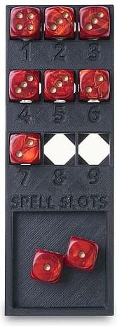 Dungeons & Dragons Spell Tracker na 12mm kostky, varianta obdélník - obrázek 4