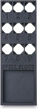 Dungeons & Dragons Spell Tracker na 16mm kostky, varianta obdélník - obrázek 3