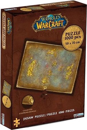 Puzzle World of Warcraft - Mapa Azerothu, 1000 dílků - obrázek 1