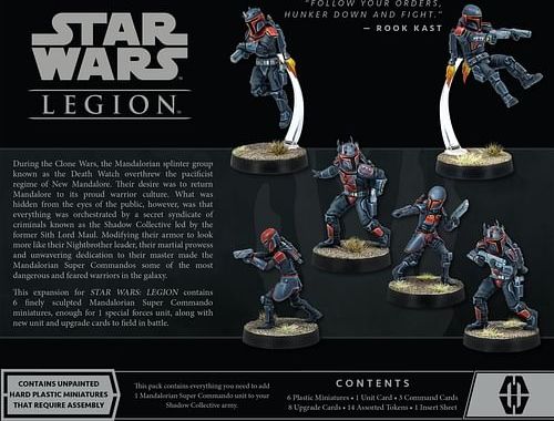 Star Wars: Legion - Mandalorian Super Commandos Unit Expansion - obrázek 2