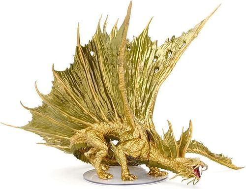 D&D Miniatures: Adult Gold Dragon Premium Figure - obrázek 1