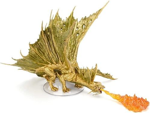 D&D Miniatures: Adult Gold Dragon Premium Figure - obrázek 2