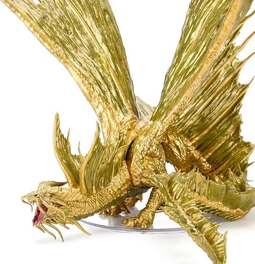 D&D Miniatures: Adult Gold Dragon Premium Figure - obrázek 3