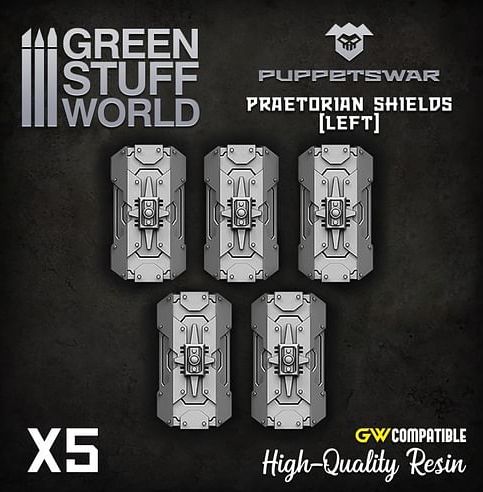 Dekorace Green Stuff World: Praetorian Shields, 5 ks - obrázek 1