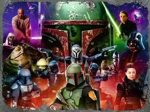 Puzzle Star Wars - Boba Fett Bounty Hunter, 1500 dílků - obrázek 2