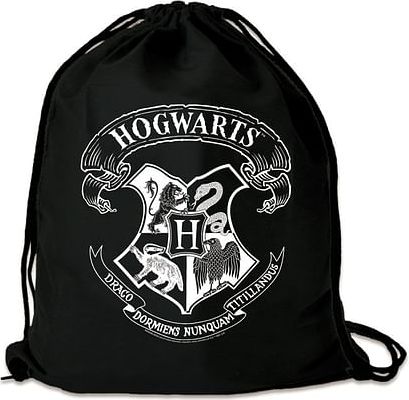 Logoshirt Vak na záda Harry Potter - Bradavice (černobílý) - obrázek 1