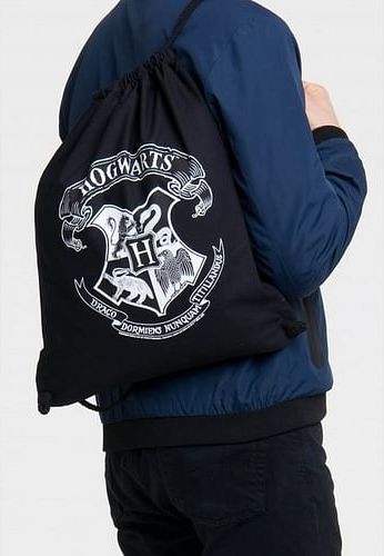 Logoshirt Vak na záda Harry Potter - Bradavice (černobílý) - obrázek 2
