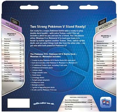 Pokémon TCG — Pokémon GO V Battle Deck Mewtwo V vs Melmetal V - obrázek 4