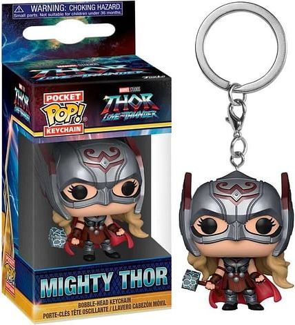 Funko Klíčenka Thor: Love and Thunder - Mighty Thor Pocket POP! - obrázek 2