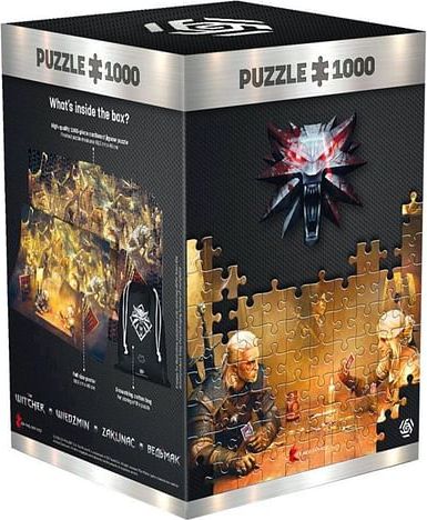 Puzzle Zaklínač: Hraní Gwentu, 1000 dílků - obrázek 1