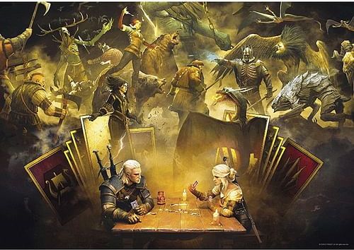 Puzzle Zaklínač: Hraní Gwentu, 1000 dílků - obrázek 3