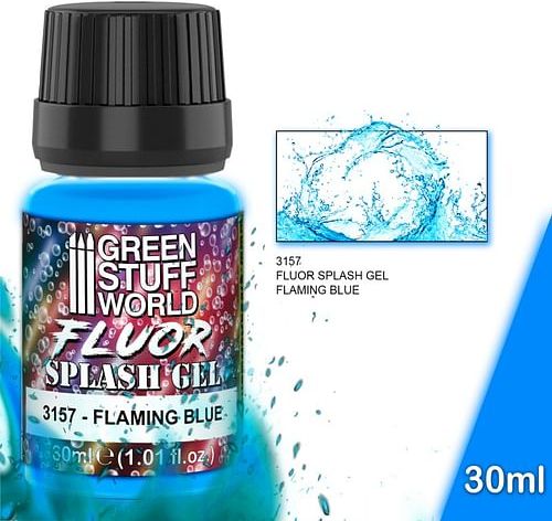 Green Stuff World: Splash Gel - Flaming Blue 30ml - obrázek 1