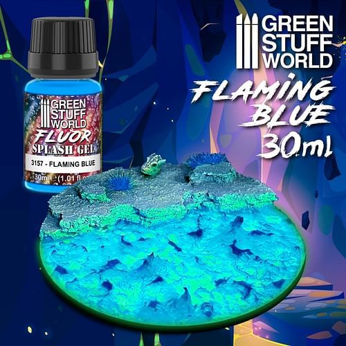 Green Stuff World: Splash Gel - Flaming Blue 30ml - obrázek 2