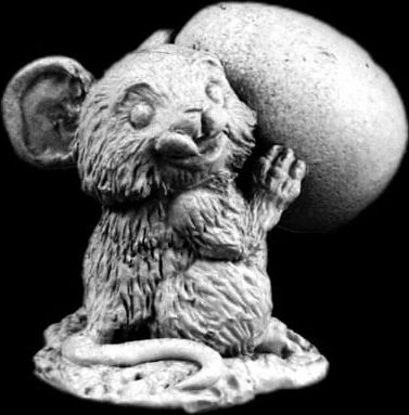 Figurka myš s vejcem - obrázek 1