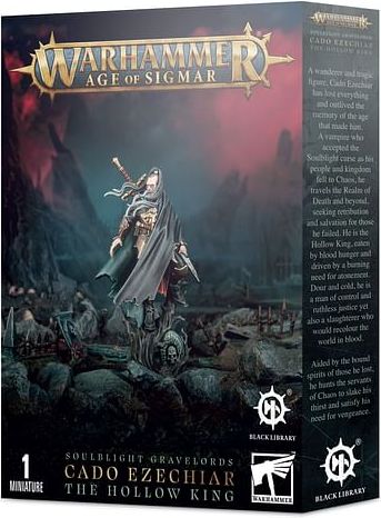 Warhammer Age of Sigmar: Soulblight Gravelords Cado Ezechiar the Hollow King - obrázek 1