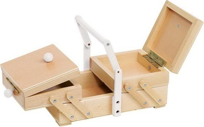 Šití - Skříňka na šicí potřeby dřevěná (Goki) - obrázek 1