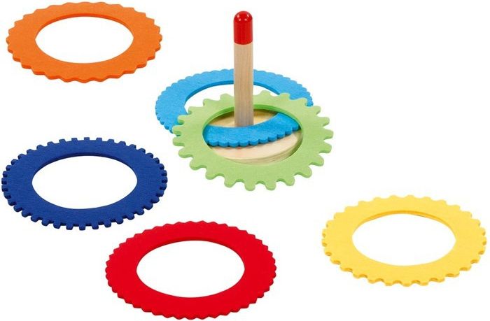 Hra s kroužky - Házení kroužků na cíl z filce (Goki) - obrázek 1