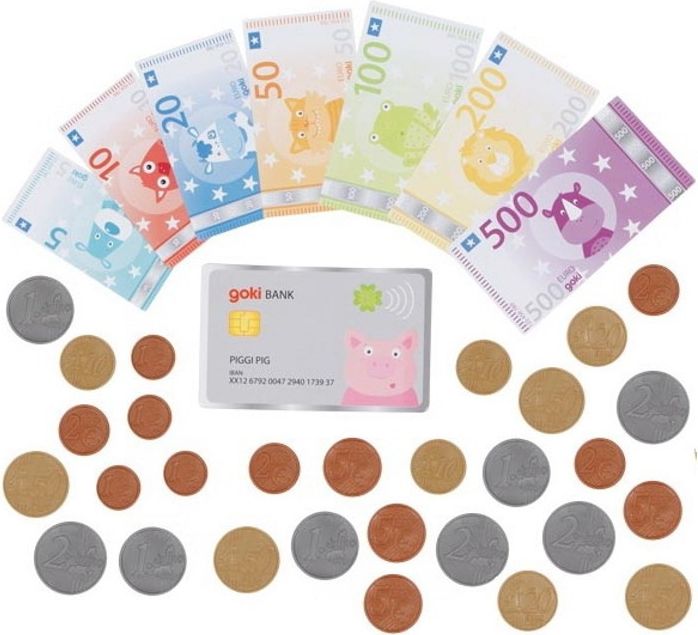 Prodejna - Dětské euro peníze s kreditkou (Goki) - obrázek 1