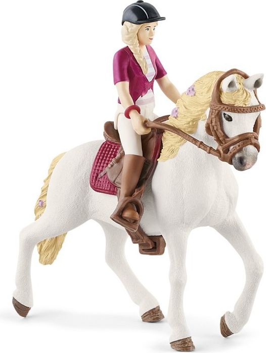 Schleich - Kůň s jezdcem, Blondýna Sofia s pohyblivými klouby - obrázek 1