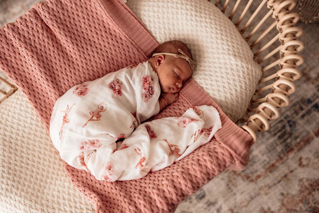 Snuggle Hunny Kids Organická mušelinová zavinovací plena Ballerina - obrázek 2