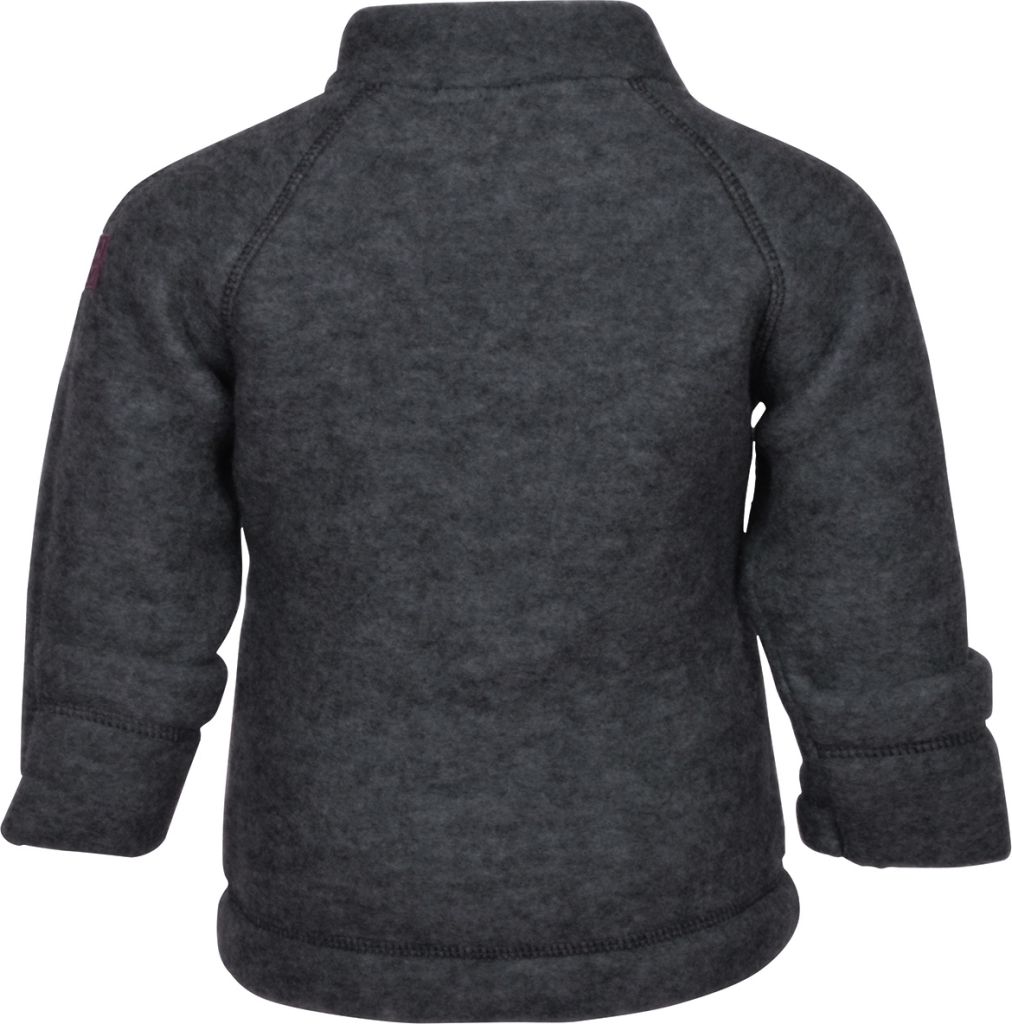 Mikk-Line kojenecká vlněná bunda OEKO - TEX Anthracite Melange 50001 Velikost: 62 - obrázek 2