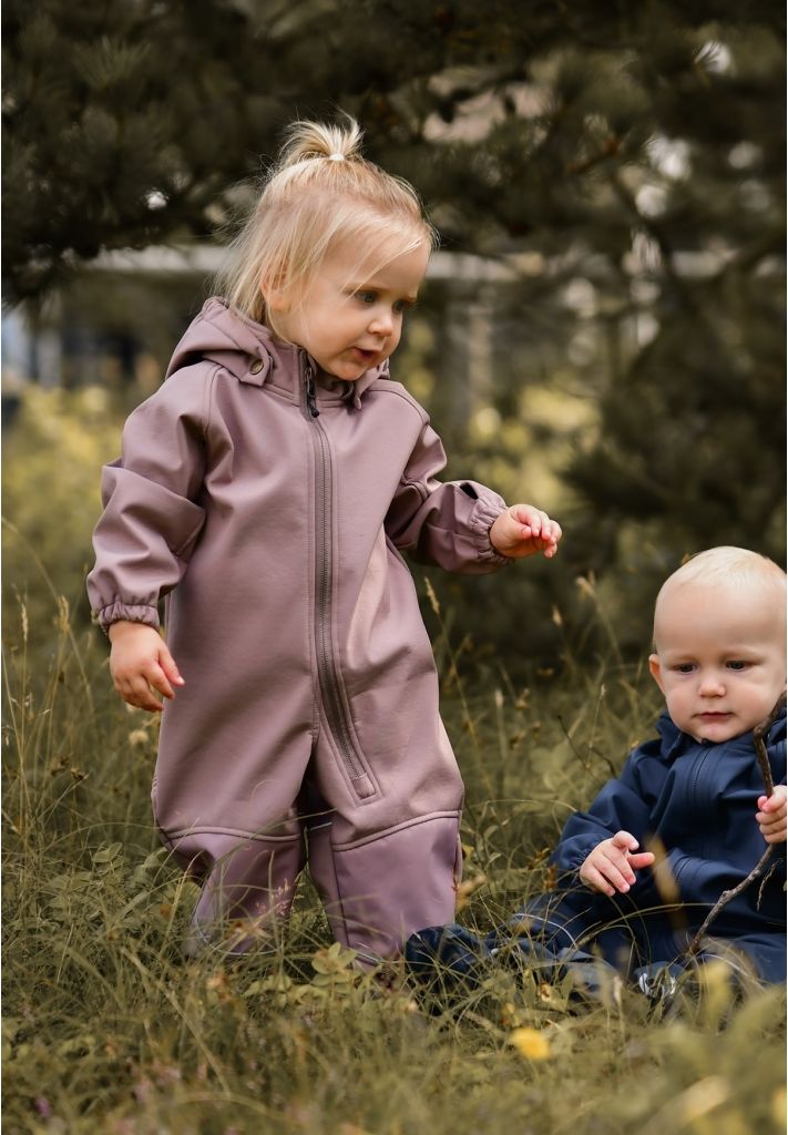 Mikk-Line dětská softshellová kombinéza Twilight Mauve 16220 Velikost: 74 - obrázek 13