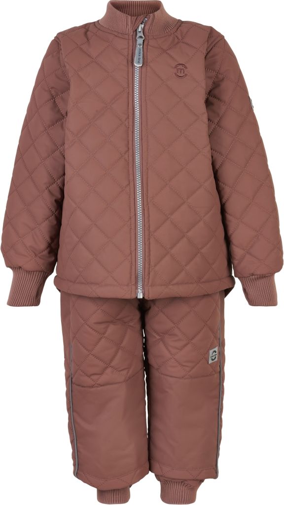 Mikk-Line dětský fleece termo oblek Duvet Nutmeg 16812 Velikost: 86 - obrázek 1