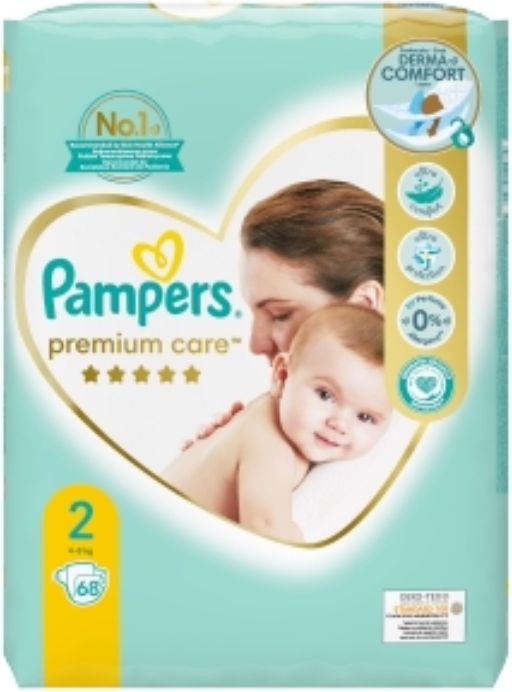 Pampers Premium Care 2 MINI 4-8 kg 68 ks - obrázek 1