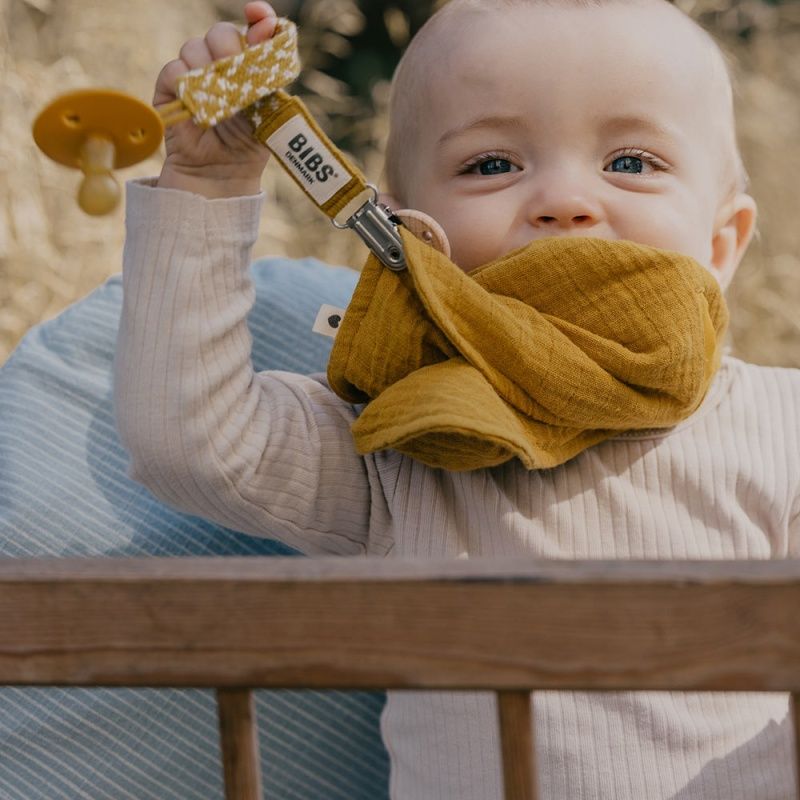BIBS Bandana mušelínový slintáček z BIO bavlny - Dusky Lilac - obrázek 3