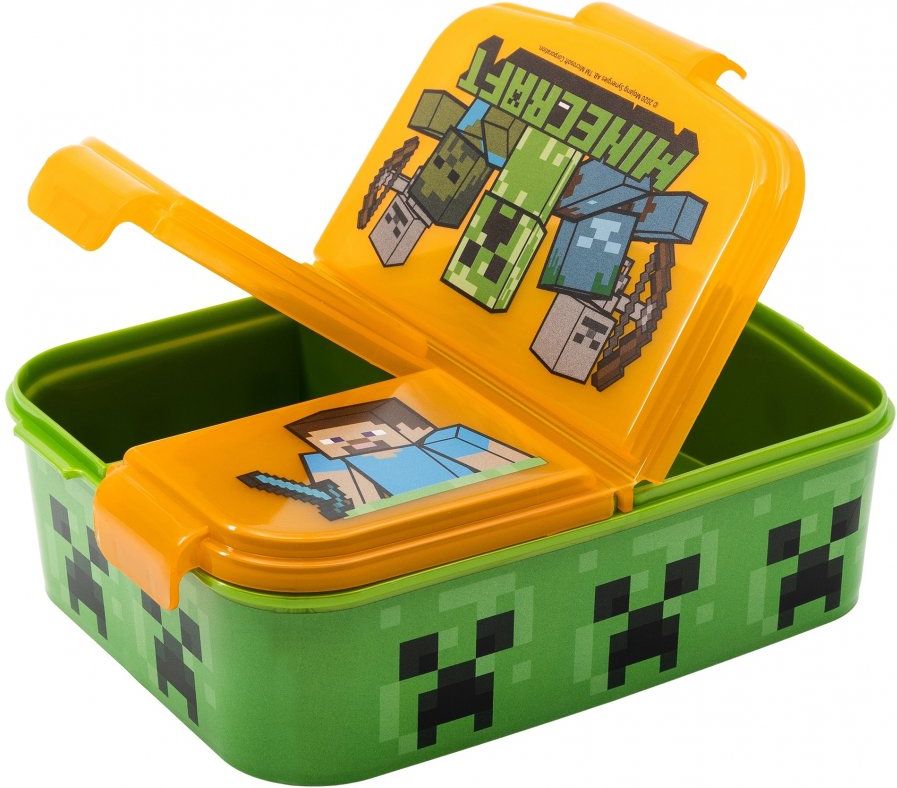 Stor · Multibox na svačinu Minecraft se 3 přihrádkami - obrázek 1