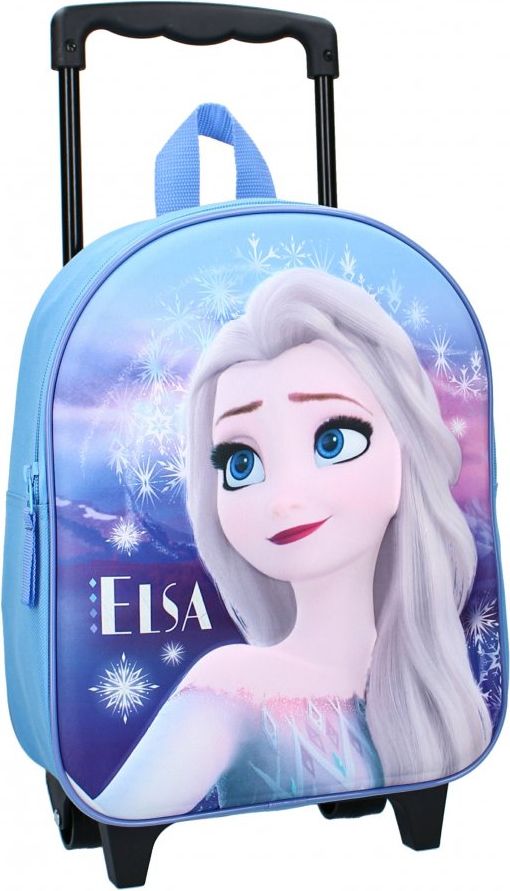Vadobag · Dětský / dívčí cestovní 3D batoh na kolečkách Ledové království - Frozen - motiv princezna Elsa - obrázek 1