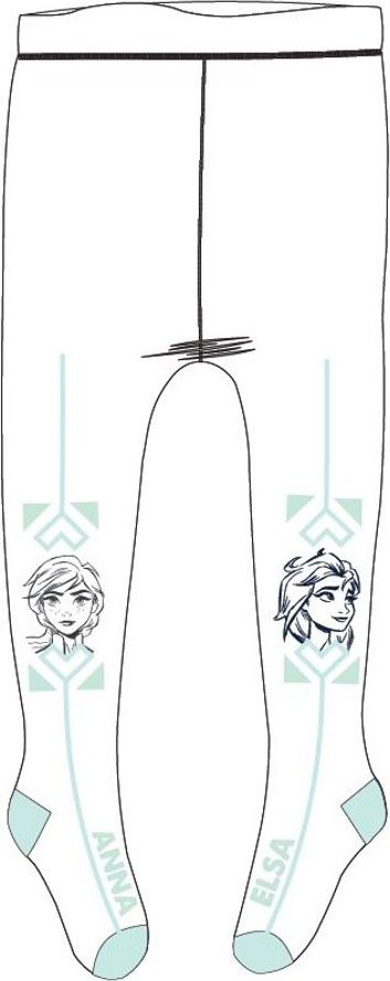E plus M · Dětské / dívčí punčocháče Ledové království - Frozen - motiv Anna a Elsa Bílá 104 / 110 - obrázek 1