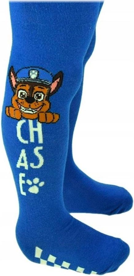 E plus M · Dětské / chlapecké punčocháče Tlapková patrola - Paw Patrol - motiv Chase a Rubble 98 / 104 Modrá - obrázek 4