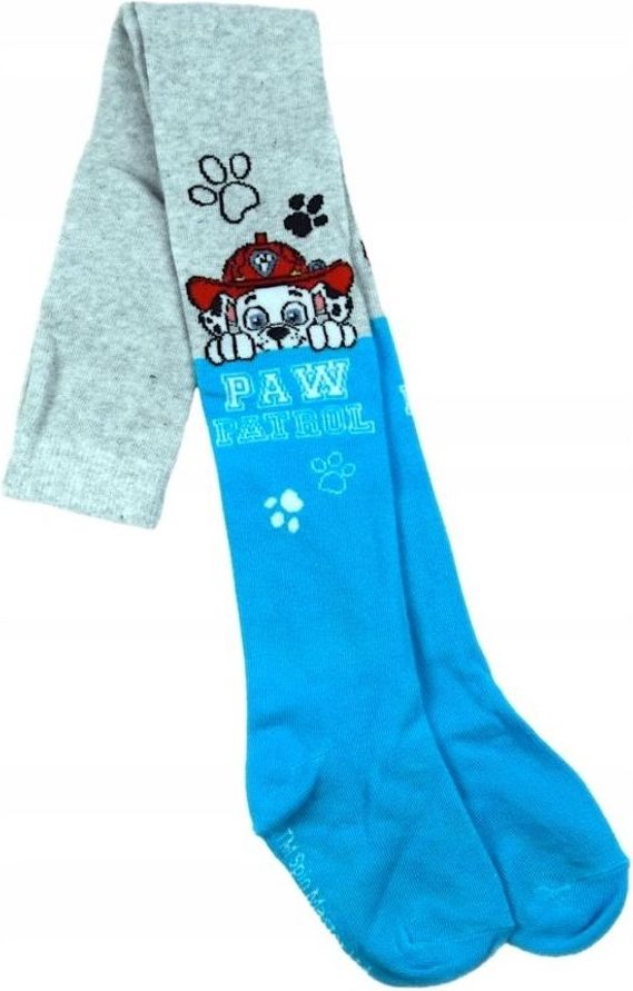 E plus M · Dětské / chlapecké punčocháče Tlapková patrola - Paw Patrol - motiv Marshall 98 / 104 Šedá - obrázek 2