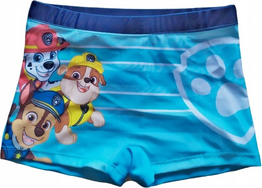 E plus M · Dětské / chlapecké plavky boxerky Tlapková patrola - Paw Patrol - motiv Marshall, Chase a Rubble 98 / 104 Tmavě modrá - obrázek 2