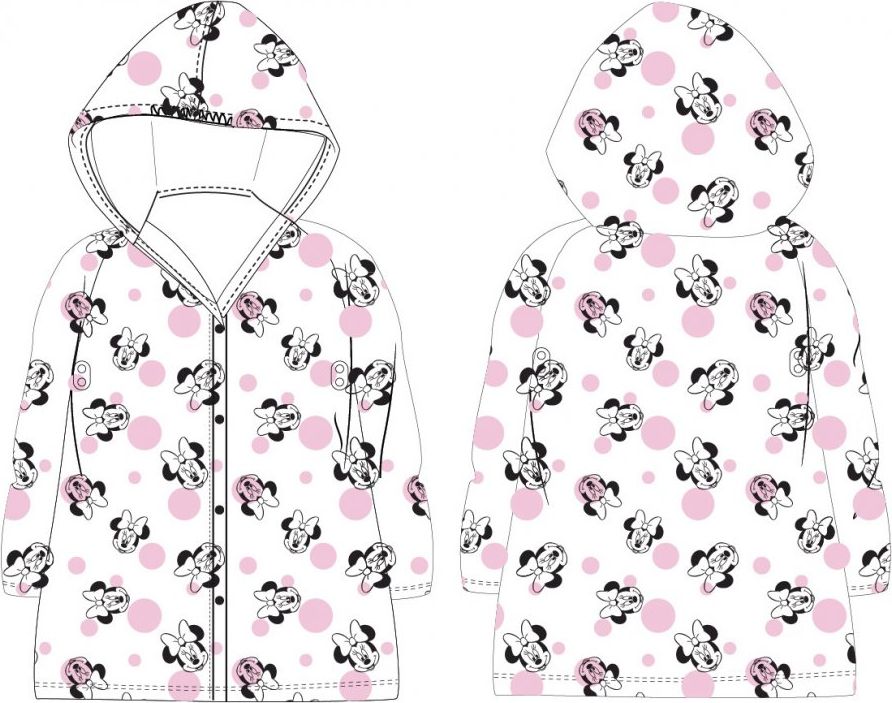 E plus M · Dětská / dívčí transparentní pláštěnka Minnie Mouse - Disney 116 / 122 - obrázek 1