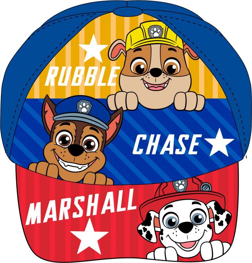 E plus M · Dětská / chlapecká kšiltovka Tlapková patrola - Paw Patrol - motiv Rubble, Chase a Marshall 54 - obrázek 2