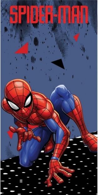 CARBOTEX - Dětská / chlapecká bavlněná osuška Spiderman - Marvel / 70 x 140 cm - obrázek 1