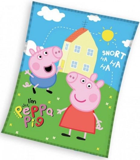 CARBOTEX - Dětská velká fleecová deka Prasátko Peppa - Peppa Pig / 150 x 200 cm - obrázek 1