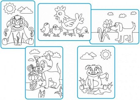 RvP - Kreativní tvoření malování pískem - střední sada NA STATKU - obrázek 1