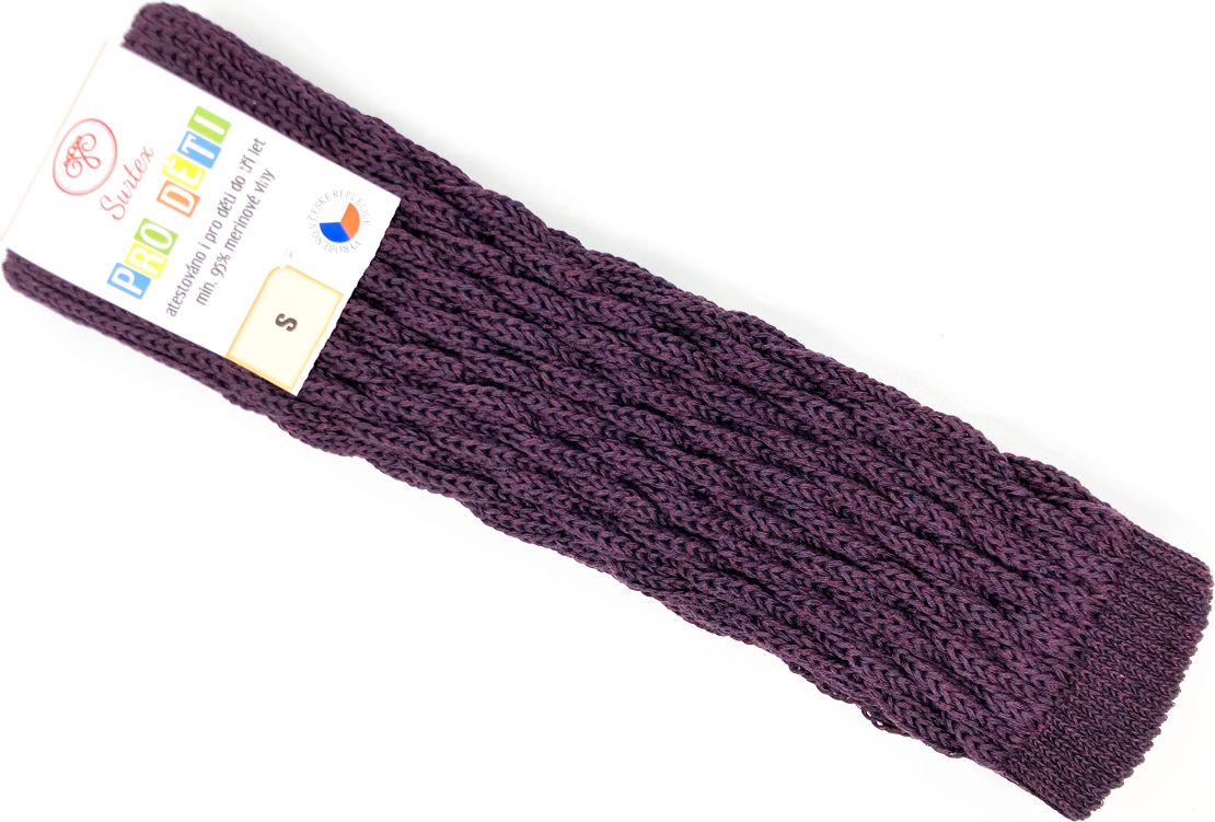 Návleky Surtex 95% Merino Tmavě fialové Velikost: S - obrázek 1